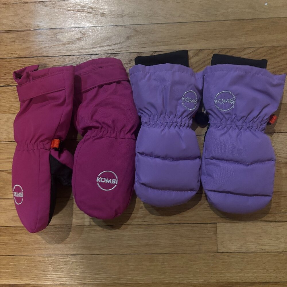 Kombi Pink and Purple Mittens Set